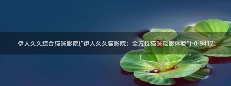 精品久久影院伊人